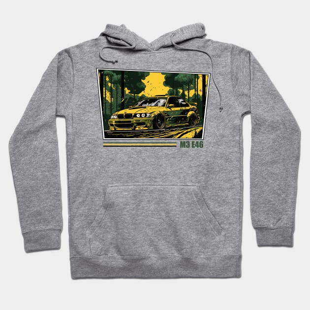 M3 E46 Bimmer Comic Style Hoodie by Turbo29